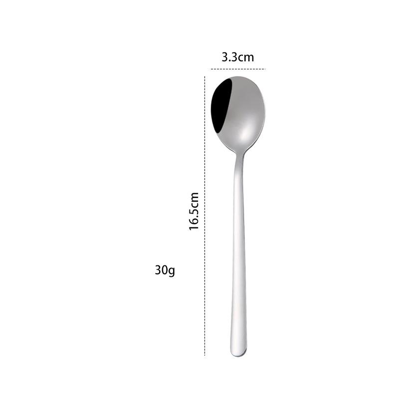 1PC Silber Löffel Gabel Verschiedene Größen Edelstahl Lange Griff Kaffee Eis Dessert Trinken Tee Scoop Küche Besteck