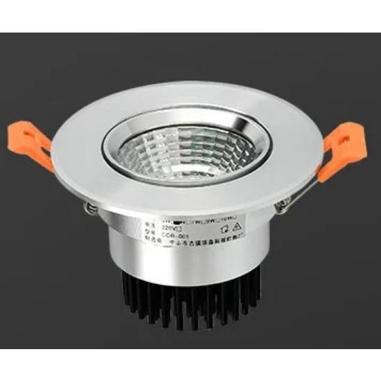 10pcs/lots Dimmable LED COB Spotlight Ceiling Lamp 5w7w9w12w15w20w Aluminum Recessed Downlight Round Panel Light Indoor Lighting