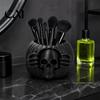 Autumn Desktop Decor Accessories Halloween Skull Pumpkin Pen Holder, Gothic Decorative Pencil Cup, Spooky Desk Organizer for Party Home Unique