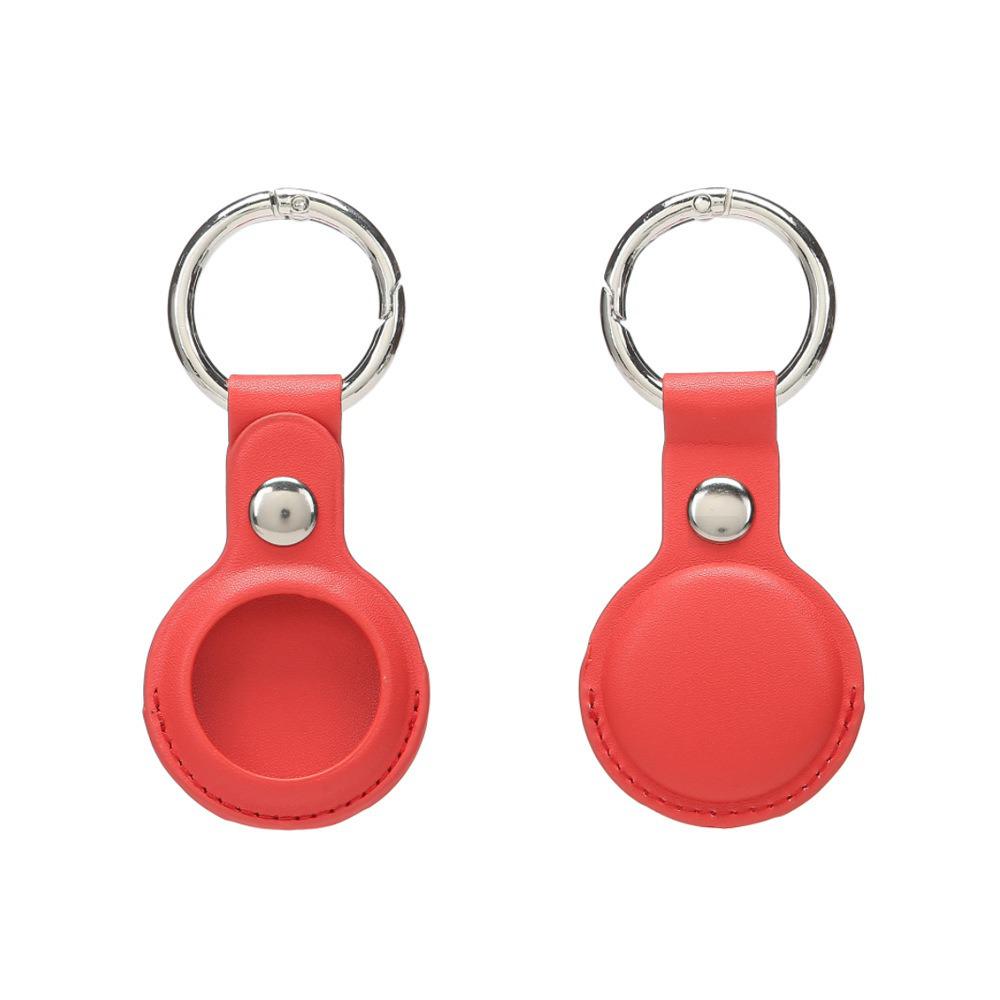 Apple AirTag Leather PU Case: Anti-lost Tracker Locator Keychain Holder