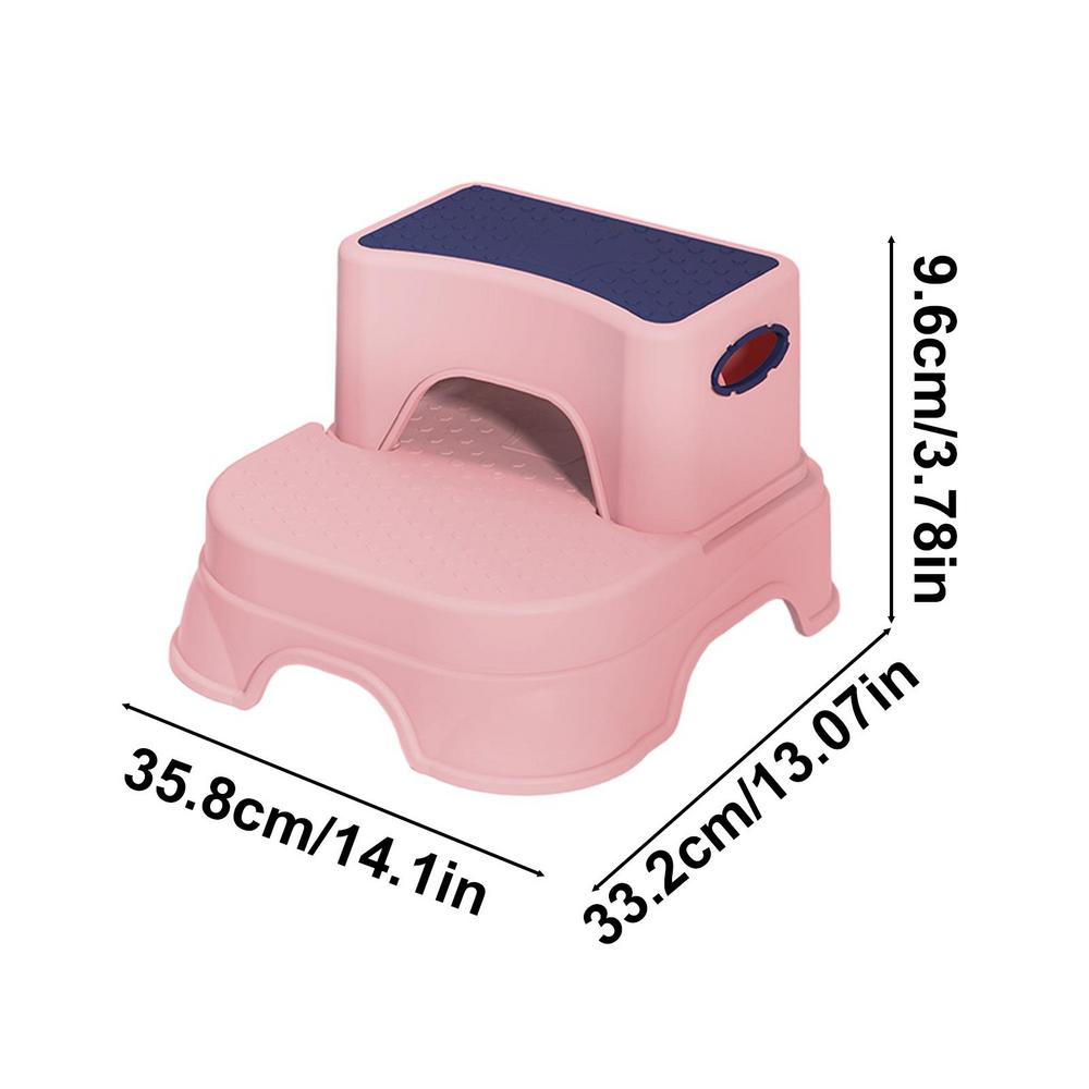 Step Stools For Kids Potty Steps For Toddler Stepping Chair Disassemble Non-slip Foot Mat Design Handrail Stool For Kitchen Bath