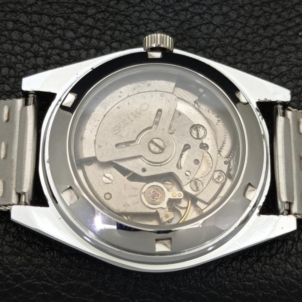 REFURBISHED SEIKO 5 AUTOMATIC 6309A VINTAGE JAPAN MENS BLACK WATCH a441183-4 Sk-a441183