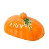 Pumpkin Butter Tray With Lid, Covered Container for Breakfast Bread, Dining Table, Refrigerator Storage, Thanksgiving Meals Use