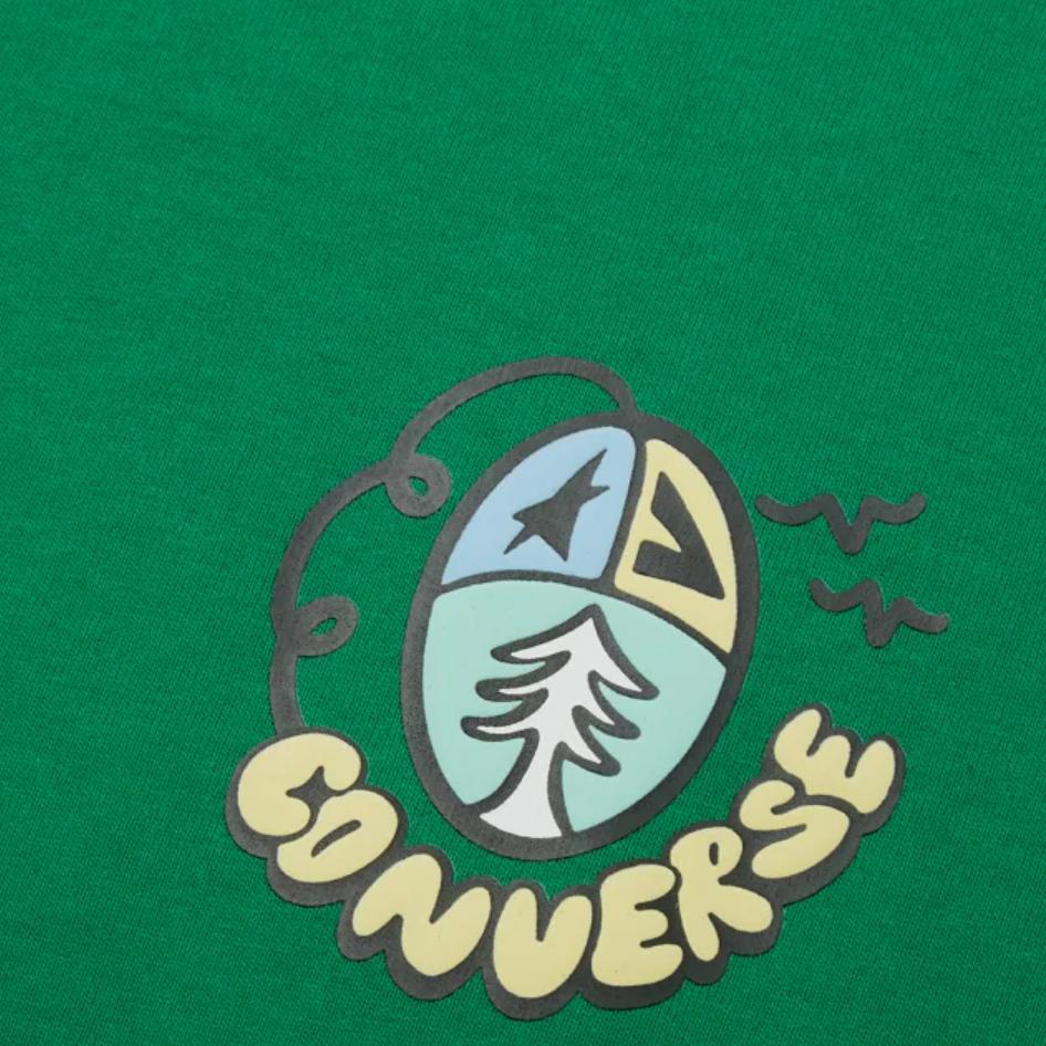 Converse Summer Fun Collection SS24 T Shirt Men's Green 10027229-A02