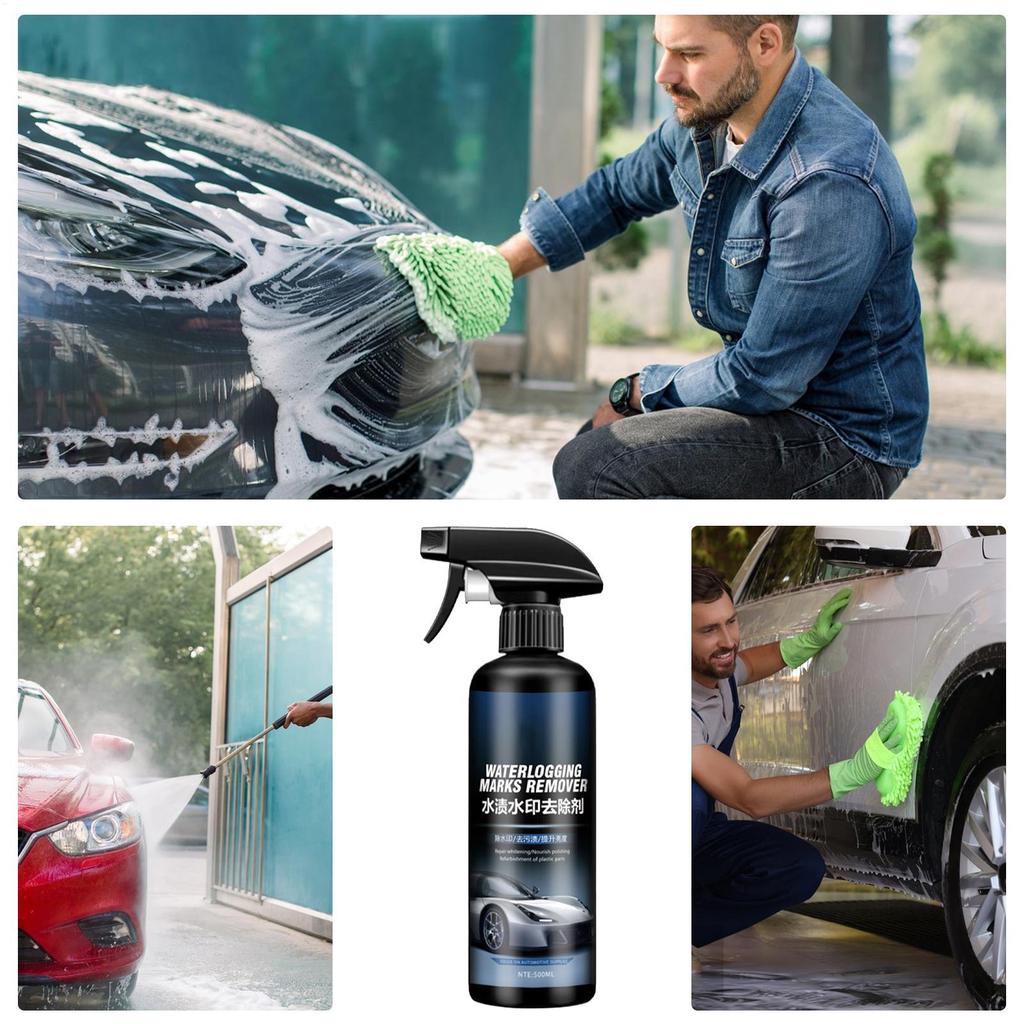 Fleckenentferner-Spray für Auto Wasserloses Glas-Detailer-Spray Fortify Schnelles Autowachs-Polierspray für Fenster Windschutzscheiben Spiegel