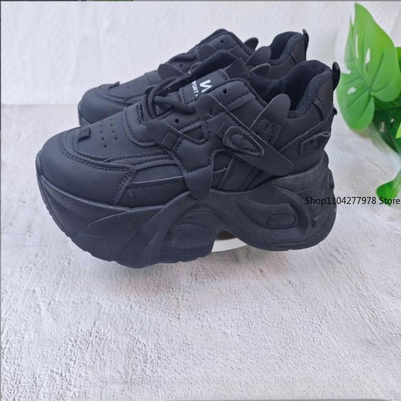 Fashion Womens Sneakers Spring Shoes Tennis Female Platform Roses 2025 Trainers Thick Sole Short Plush Increased Internal Spring Microfi