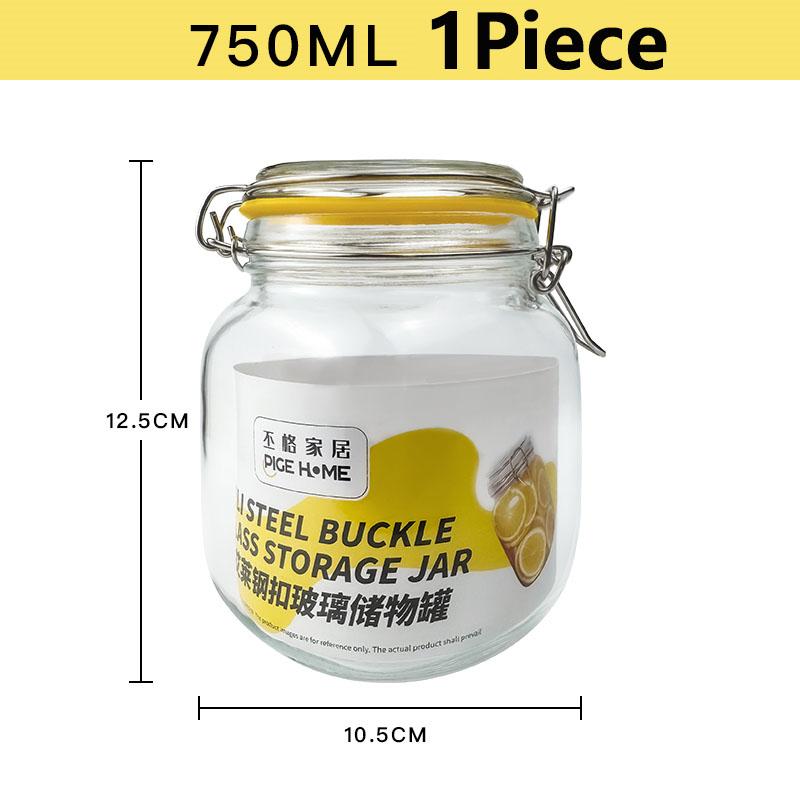 HeY LiLac Glass Mason Jar Wide Mouth Mason Jars with Airtight Lids Large Leak Proof Mason Canning Jar Clear Storage Canister Jar