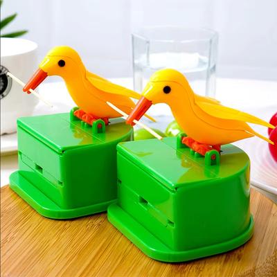 New Small Bird Toothpick Container Automatic Toothpick Dispenser Toothpick Holder Home Decoration Kitchen Accessories