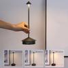 Metal Desk Lamp Touch Control Dimmable Flicker Free 3 Color Temperatures Rechargeable Indoor/Outdoor Wireless LED Table Lamp
