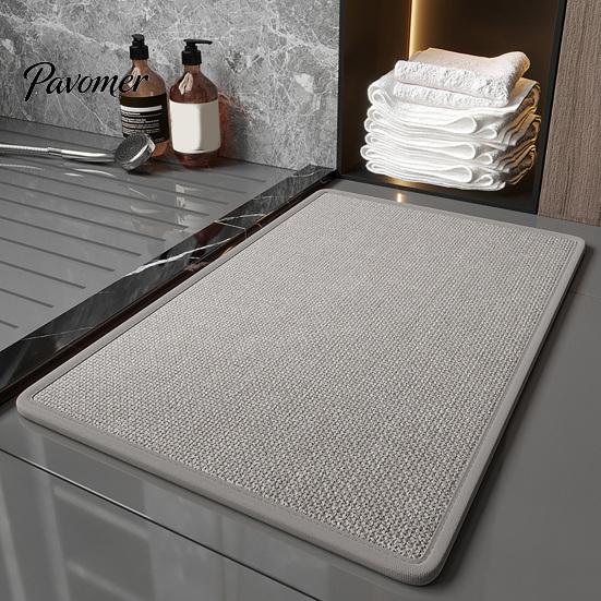 Practical Floor Mat Minimalist Bathroom Rug, Absorbent Non-Slip Mat, Rectangular Door Daily Maintenance Rug for Home Entrance Bedroom Living