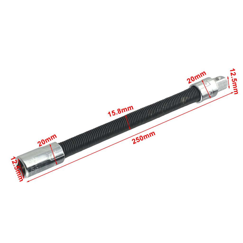 1/4 3/8 1/2 Driver Extension Rod Extension Rod Adapter Flexible Long Socket Metal Shaft Conversion Head Ratchet Wrench
