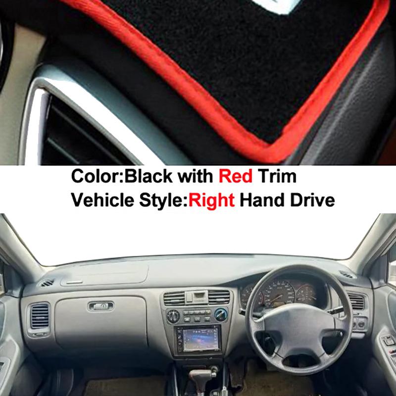Car Auto Inner Dashboard Cover For Honda Accord 1997 - 2002 LHD RHD Dashmat Carpet Cape Sun Shade Pad Rug Anti-UV 2001 2000 1999