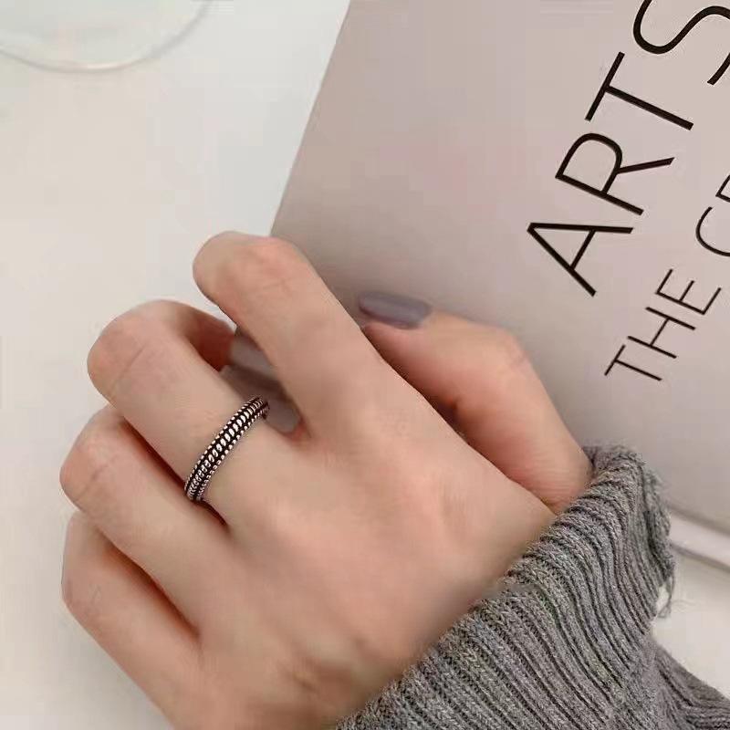 Copper Twisted Wire Twist Ring For Women Gift Irregular Geometry Jewelry Accessories Dropshipping