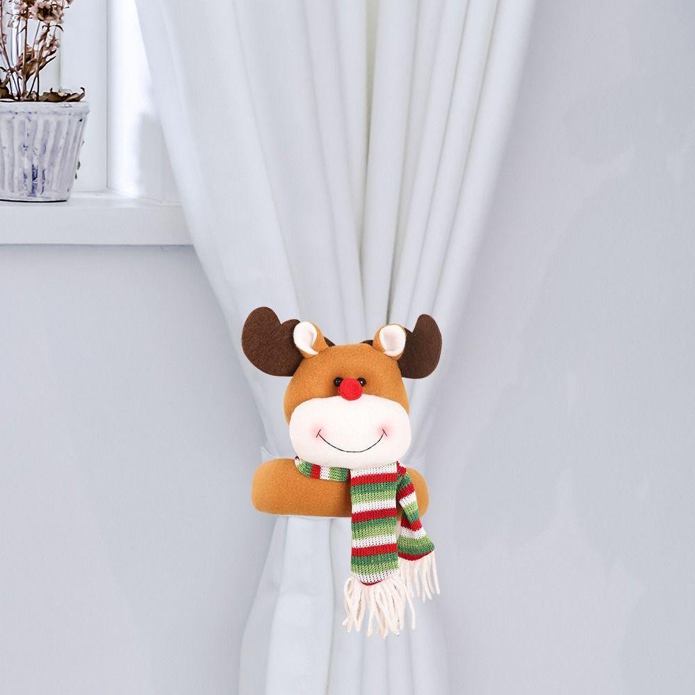 

Creative Curtain Decorative Accessories Cute Curtain Tieback Christmas Day Style 1