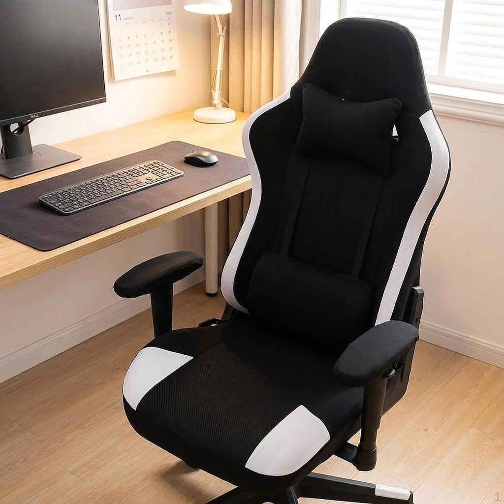 Atmungsaktiver wiederverwendbarer rutschfester Gaming-Stuhlbezug für das Büro