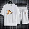 Men's Summer Fashion Sports Casual Suit – Short Sleeve T-shirt and Shorts Set