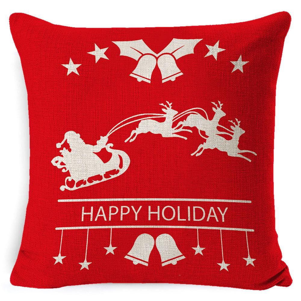 Christmas Pillow Case Christmas Light Luxury High-end Pillow Family Bed Pillow Case Home Cushion Bed Pillow