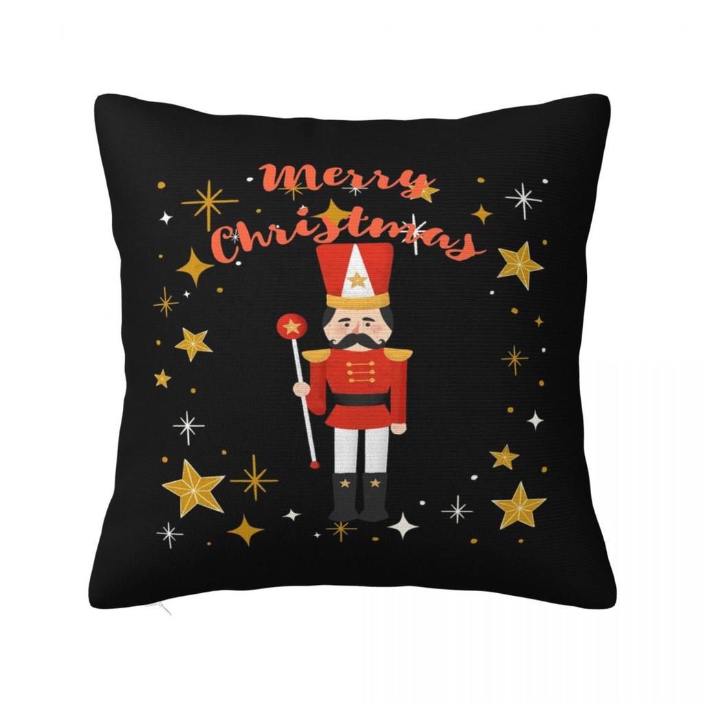 Stylish Nutcracker Party  Square Pillowcase Cushion Cover Pillow Case Throw Pillow Cover for Home Bedroom Car