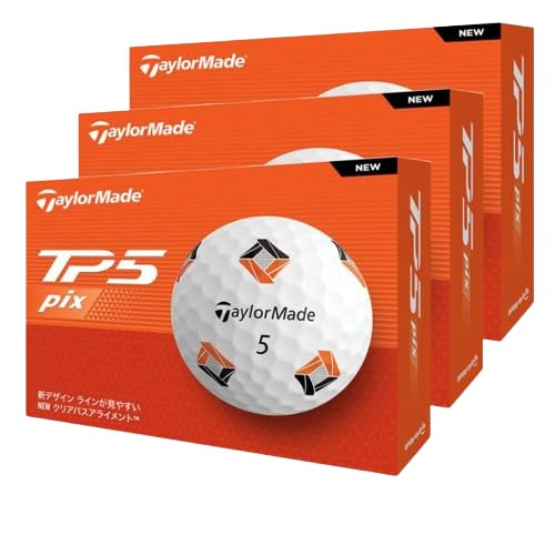 

дюжина TaylorMade TMJ24 TP5 pix 2024 36 мячей для гольфа официальный мяч TaylorMade [3 комплекта]