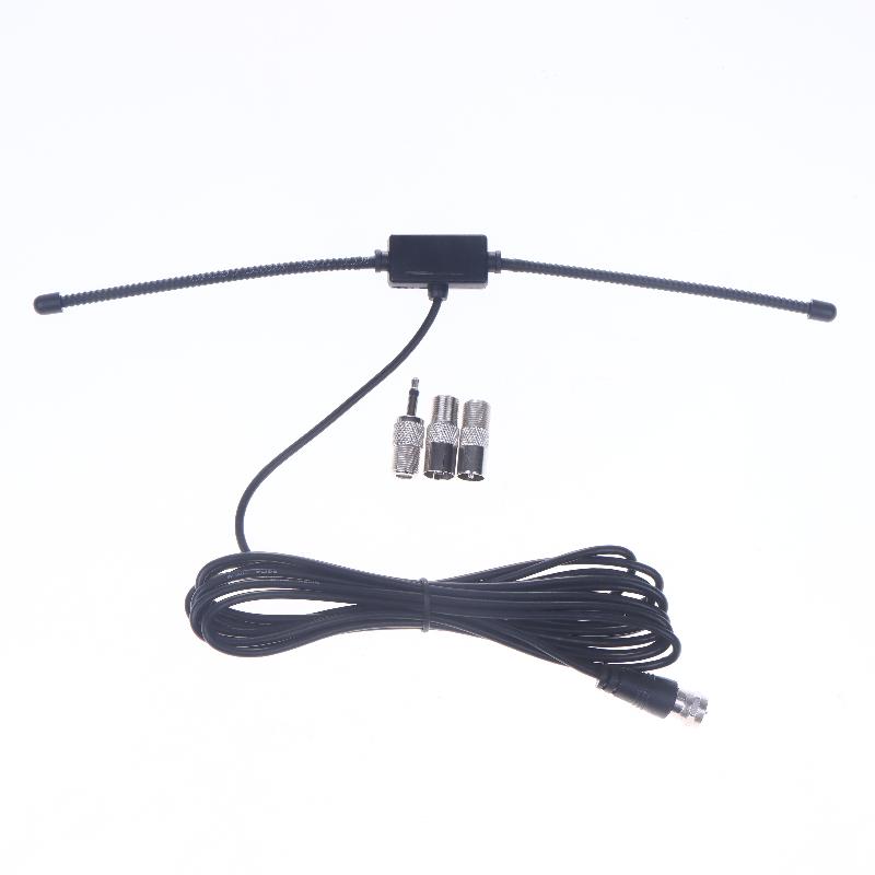 1 Set Fm F-Head Sheep Horn Antenna For Car Fm Tv Radio Station 75 Ohms F Female Head To Tv3.5 Mono Fm Radio Antenna