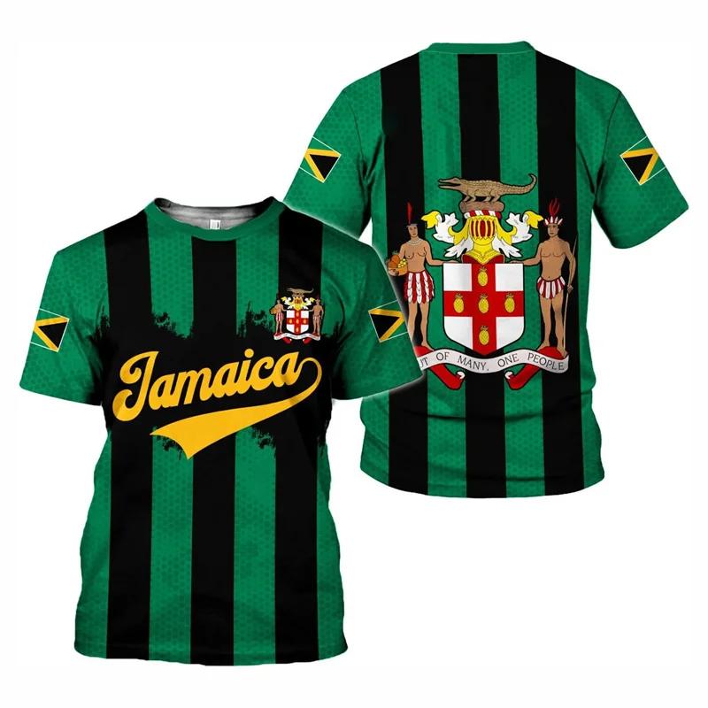 New Design Jamaica T-shirt Men Hot Sale Summer O'neck T Shirts Kids Loose Short Sleeves Tshirt Tops Sports Fitness Tee Shirt