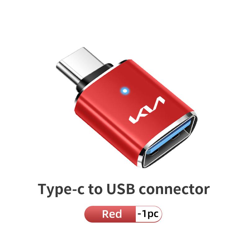 MYMX8 Für KIA 1/2 Stück Auto USB Typ C Konverter Legierung ABS Autoladegerät Stecker Auto Zubehör K5 K2 Optima Soul Spectra Cadenza
