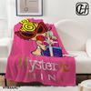 Fashion H-Hysteric Mini Blanket Aesthetic Art Flannel Blanket Portable Home Travel Camping Sofa Picnic Flannel Blanket
