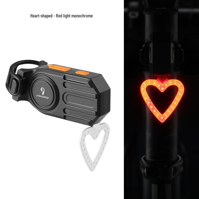 Lishi Mountain Bike Heart Creative Tail Light