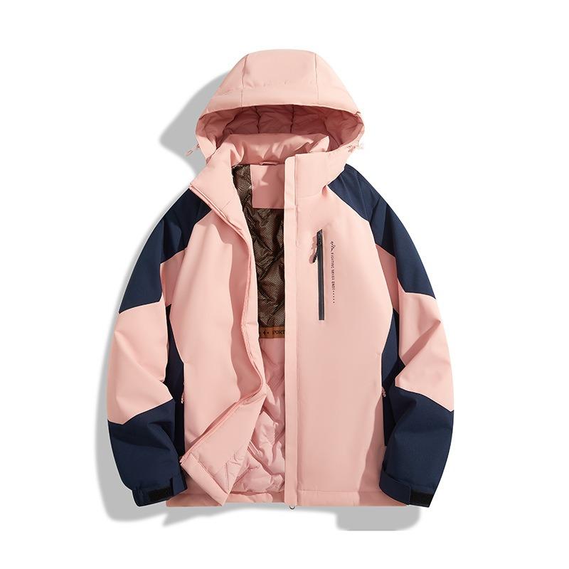 Winter new couple outdoor black technology graphene windproof waterproof anti-fouling mountaineering jacket cotton coat