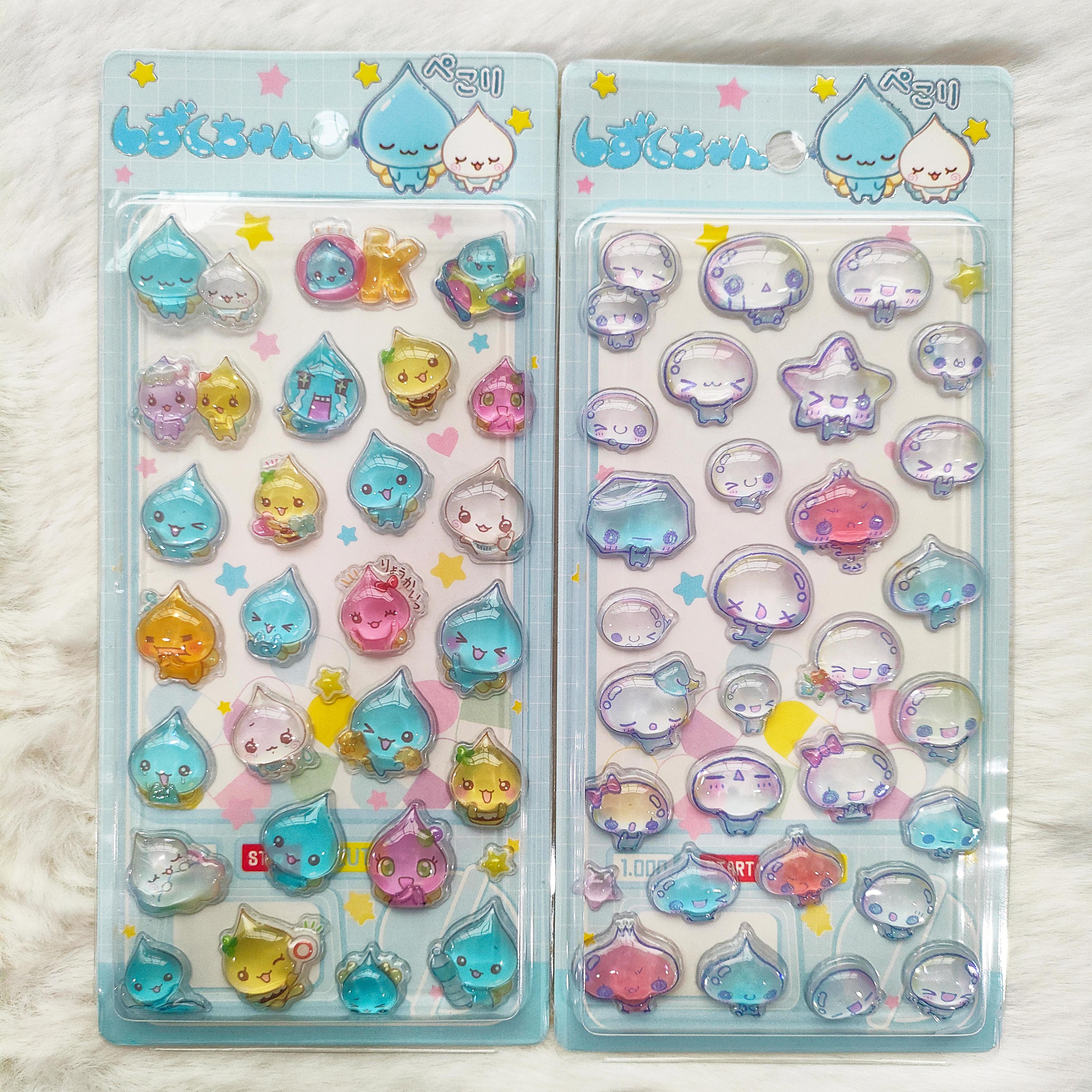 

Cute And Charming Water Drop Bubble 3D Embossed Resin Stickers - DIY Decals designed for Phone Case Camera Cup Laptop Aesthetic Girls Birth Date -A2955
