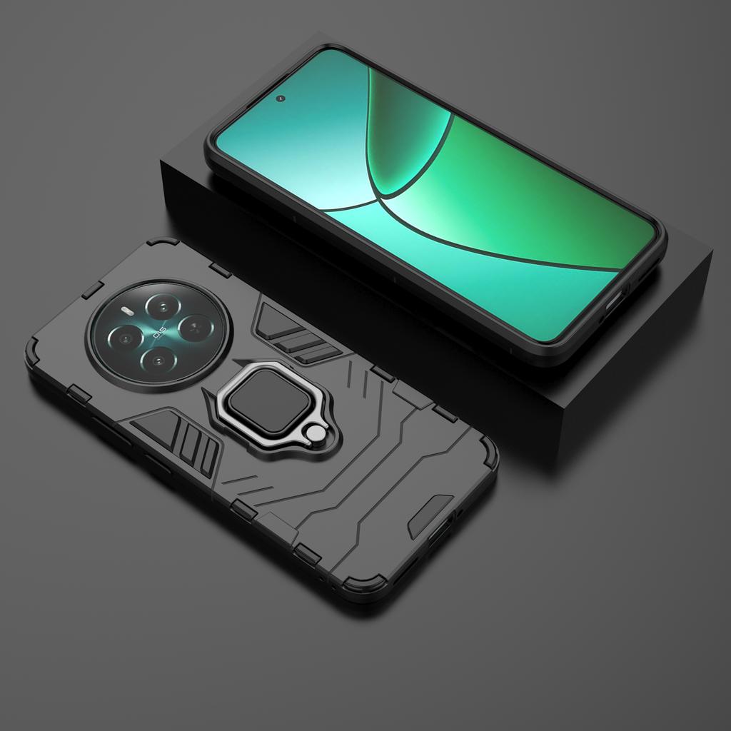 Pro Realme 12 4G/12+ 5G Pouzdro Prsten Stojánek PC+TPU Proti Poškrábání Kryt na Telefon