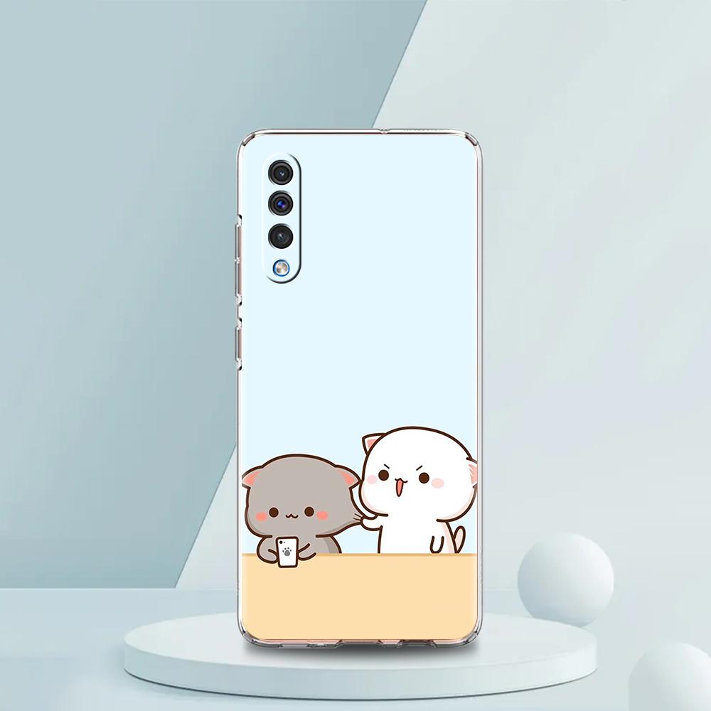 

Cute Cartoon Cat Couple Case For Samsung A16 A14 A12 A22 A32 5G A34 A42 A52 A54 A50 A70 A72 A30 A40 A20E A10S A20S A02S A04S A06 Samsung A72