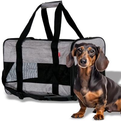Petit Ruban Pet Box Carrier 3WAY Pet Carrier Carrying Bag Carrying Case Gray M Drive Box Cat Dog Foldable Color