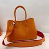 Spring New Women's Bag 30cm36cm Genuine Leather First Layer Cowhide Small Mini Garden Bag Portable Messenger Bag