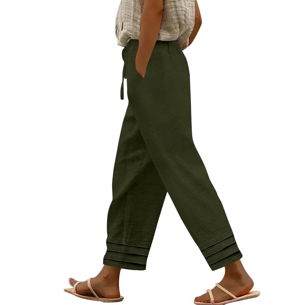 Women's Cotton And Linen Classic Versatile Fashion Trousers