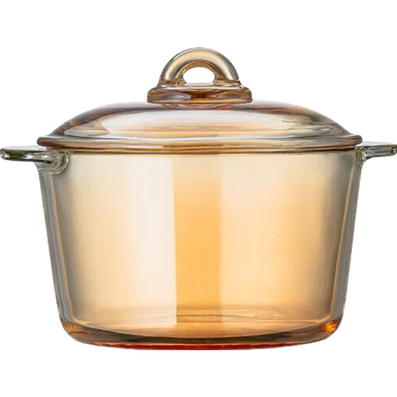 Жаропрочная стеклянная сервировочная миска Genas 2,5 л с двойной ручкой