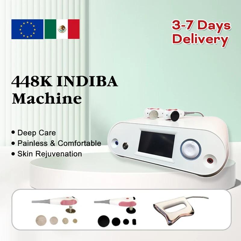 Portable 448KHZ RF Tecar Therapy Machine - RET & CET Diathermy, Body Slimming, Pain Relief, Skin Tightening, INDIBA Deep Care