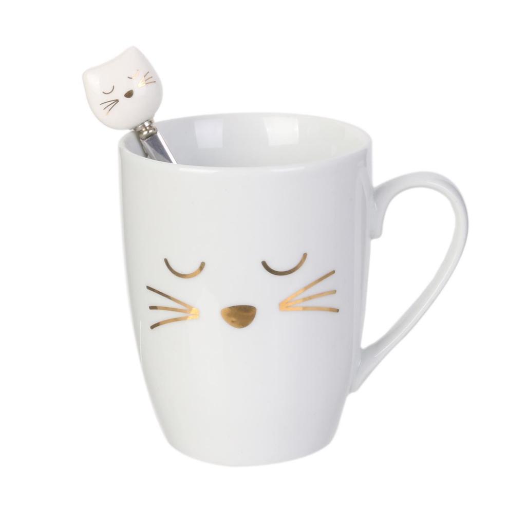 Kitten mug with spoon 350 ml