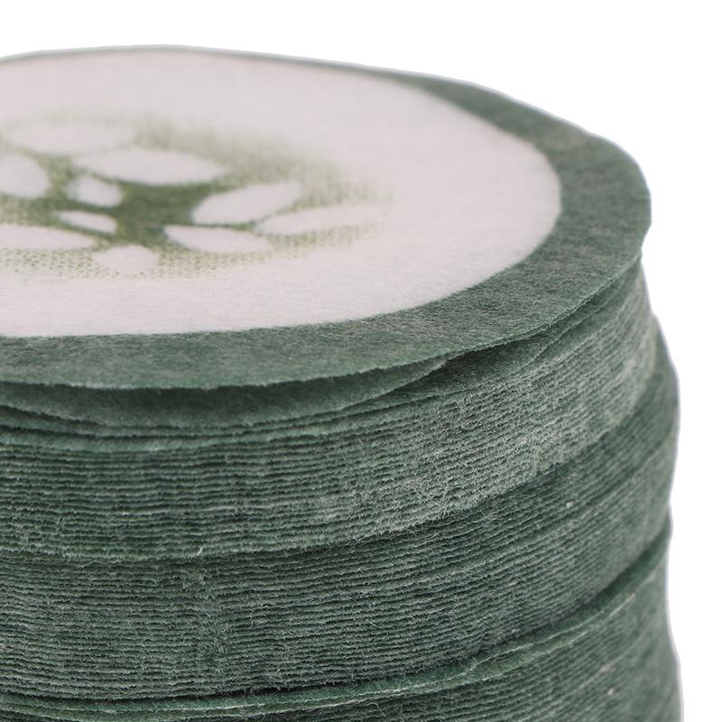 100Pcs Eye Scrub Cleansing Pad Mask Disposable Eye Scrub Cleansing Pads Pad Creative Green Cucumber Printed Eye Scrub Mask Sheet