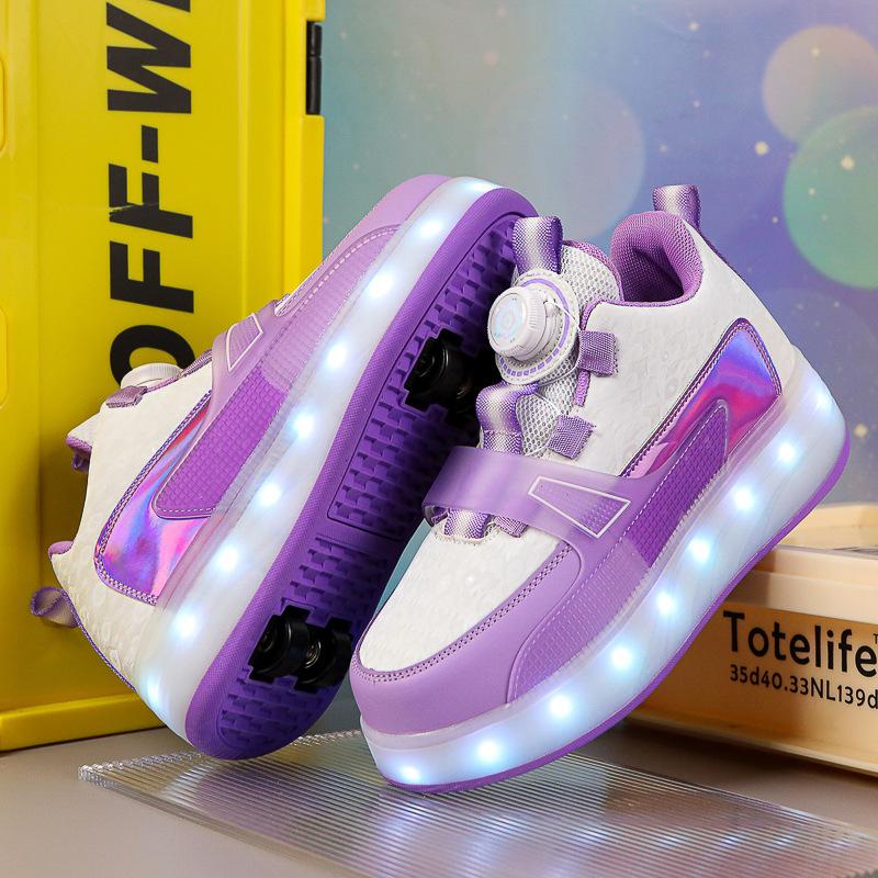 Children's Straight Sales Glowing Shoes High Aesthetic Value New Style Roller Skates Men's And Women's Online Red Hot Product