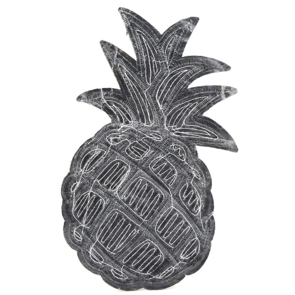 3Pcs Pineapple Embroidered Fabric Patches Sew Iron On Bag Clothes Applique Craft DIY Decoration