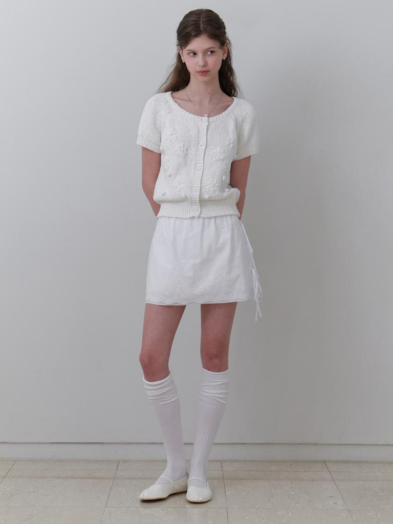 Liel April Mini Skirt (White)