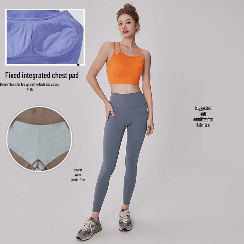 Women's Quick-Dry Anti-Shock Sports Bra with Breathable Back for Running & Dancing