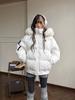 American fur collar hooded down cotton-padded clothes for women's winter new cotton-padded clothes thickened loose short cotton-padded jackets trendy