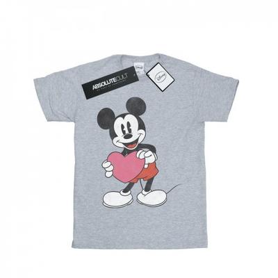 Mens Mickey Mouse Valentine Heart T-Shirt