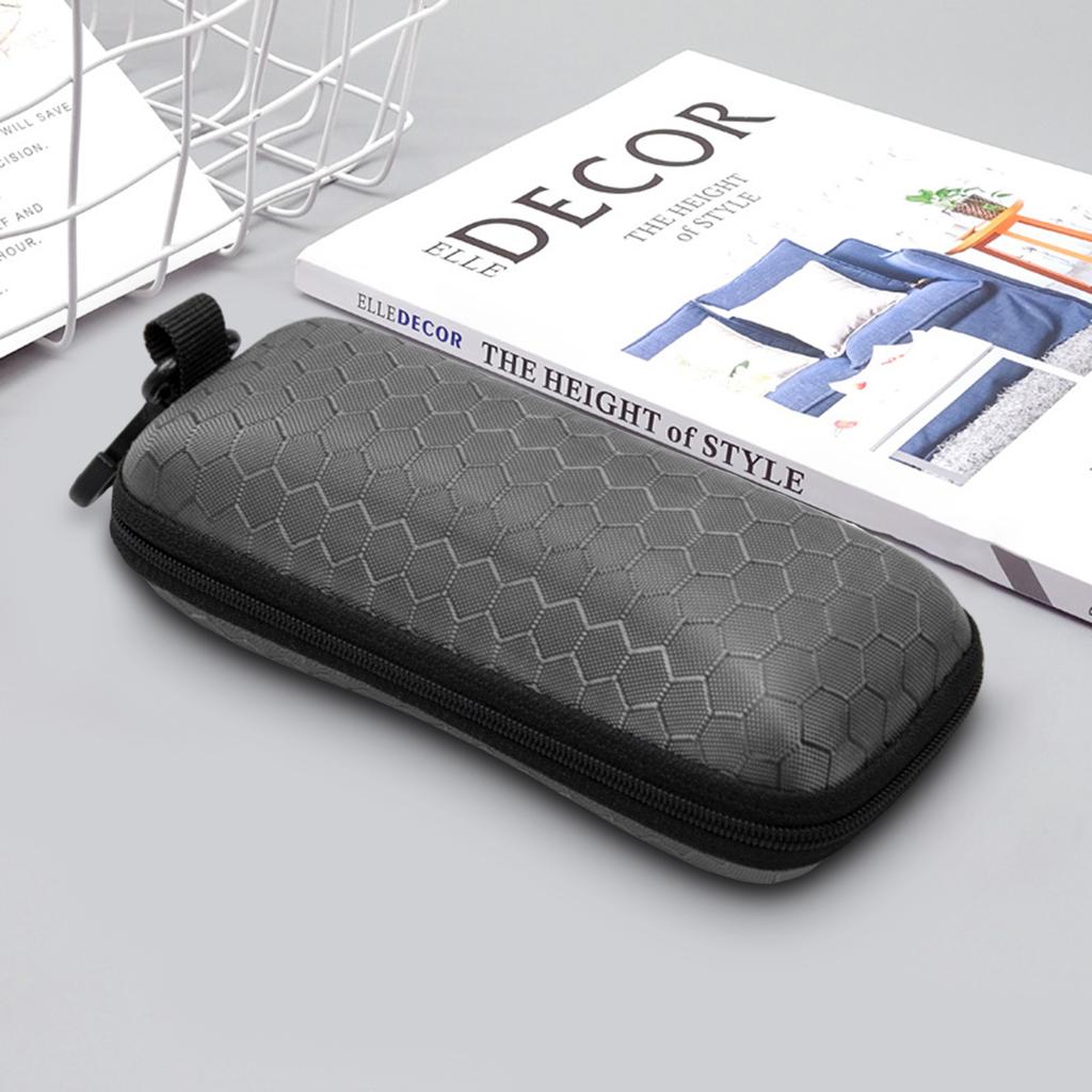 Portable Sun Glasses Box EVA Portable Zippered Glasses Case for Travel Camping Shopping
