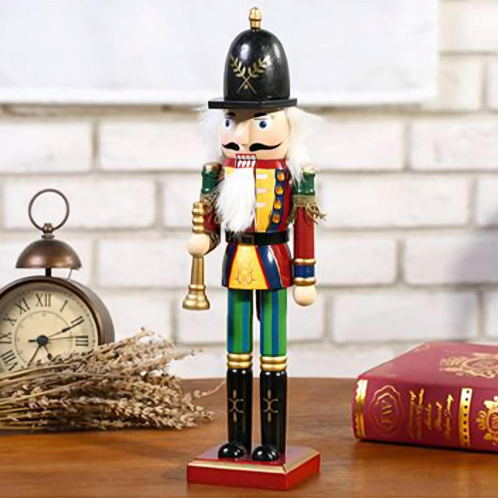 Wooden Nutcracker Figures Nutcracker Soldier Doll Figure Christmas Festive Puppet Home Decor Party Supplies For Shelf Window