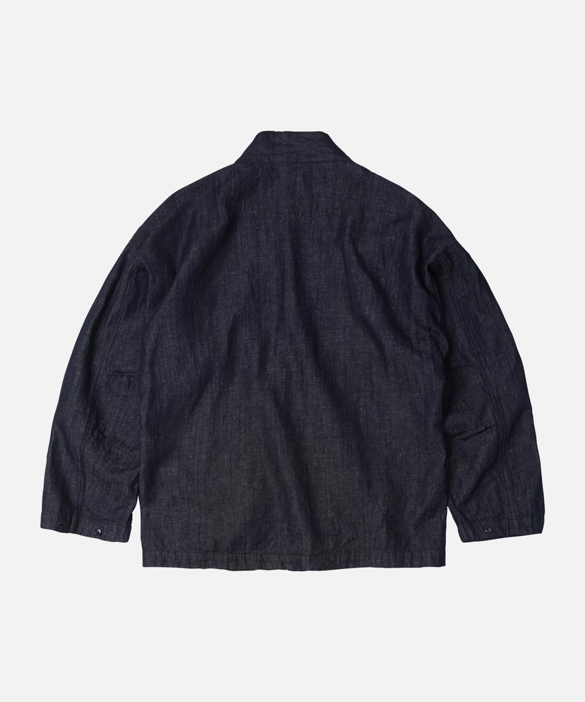 Frizmworks Linen Denim Trucker Durumagi _ Indigo