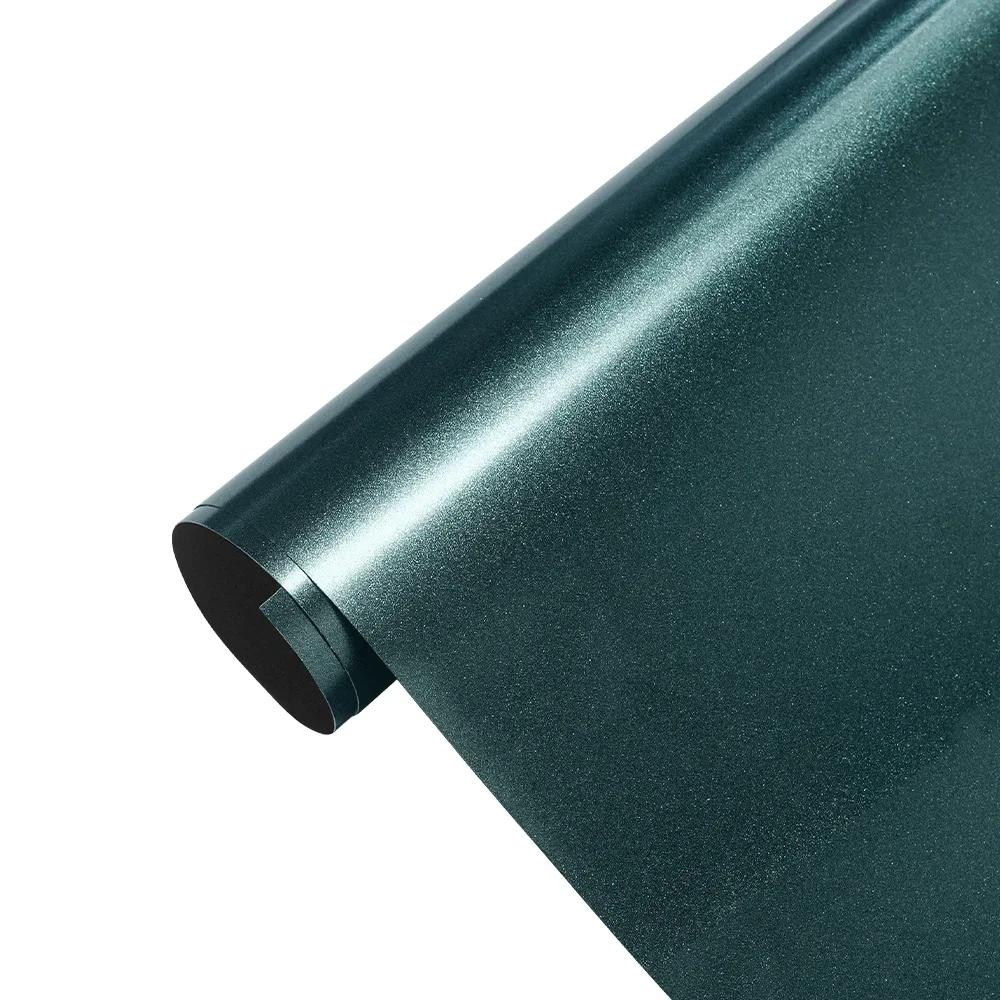 

Premium Metallic Matte Black Green PET Wrap Vinyl Film Car Whole Body DIY Decal Protective Cover Sticker Auto Tuning Accessories 0.9mx1.52m