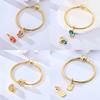 Golden Animal Bee Firefly Star Original Copper Moon Pendant Chameleon Heart Beads Fit Bracelet Women Jewelry Diy